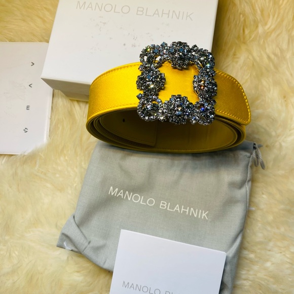 New authentic Manolo Blahnik Hangisi belt